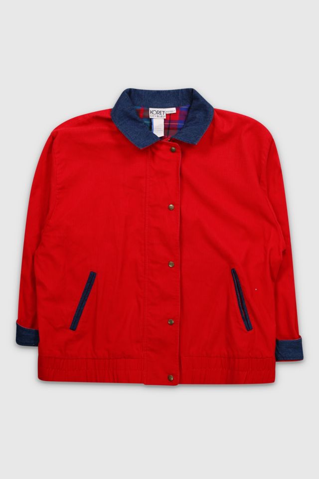 Vintage 90s Red Corduroy Lightweight Jacket | Urban Outfitters