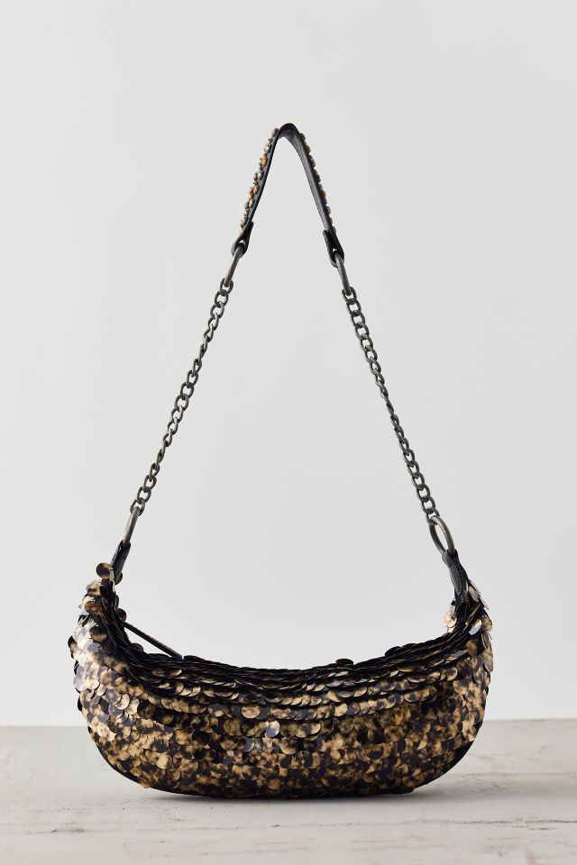 Silence + Noise Embellished Crescent Bag #1