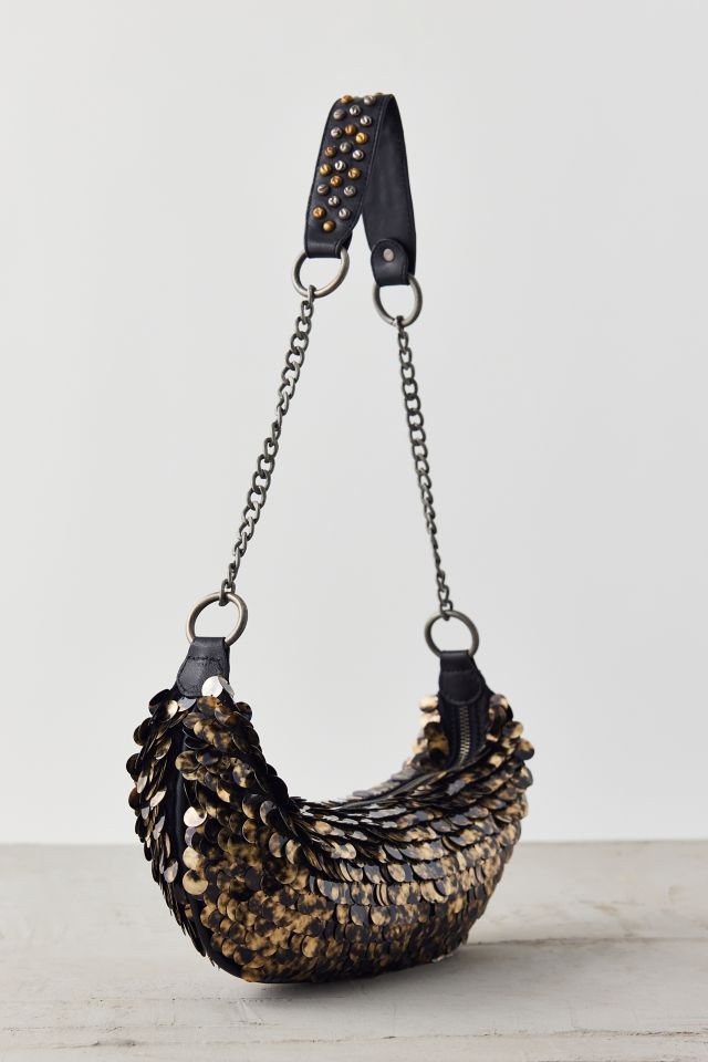 Silence + Noise Embellished Crescent Bag #2