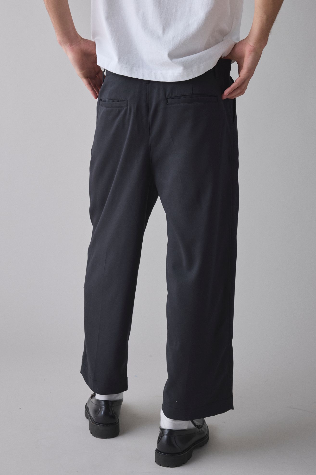Standard Cloth Jason Cropped Pleated Trouser Pant