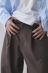Standard Cloth Jason Cropped Pleated Trouser Pant