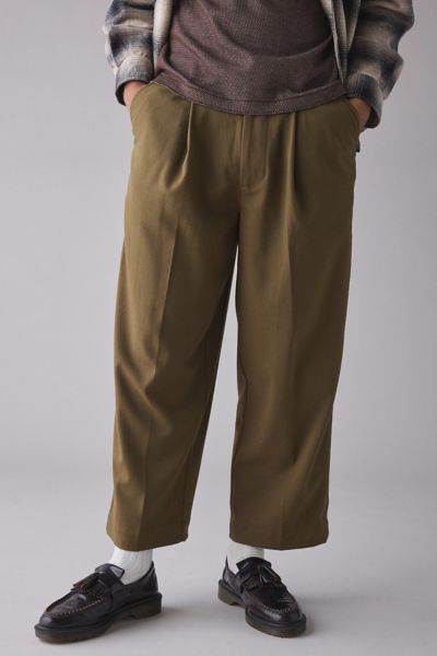 Standard Cloth Jason Cropped Pleated Trouser Pant