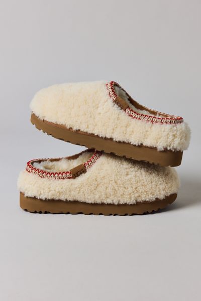 Ugg Women's Tasman Maxi Curly Slipper In Natural, Women's At Urban Outfitters In Brown