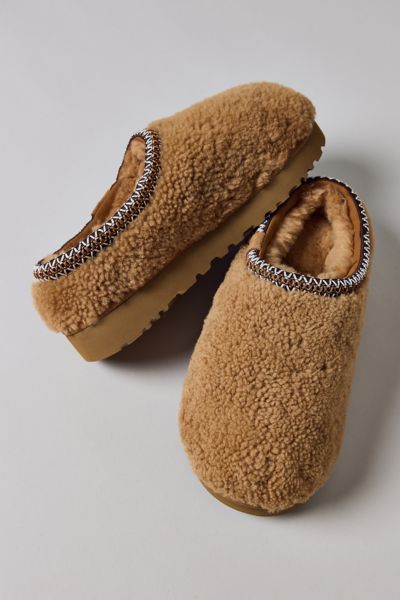 Ugg Tasman Maxi Curly Slippers Chestnut In Brown