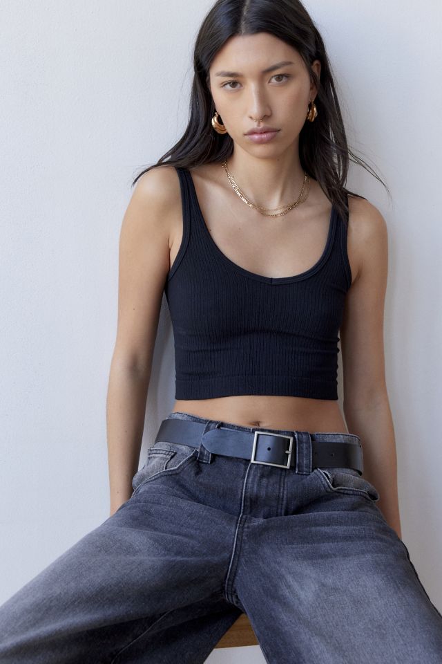 Ribbed crop top