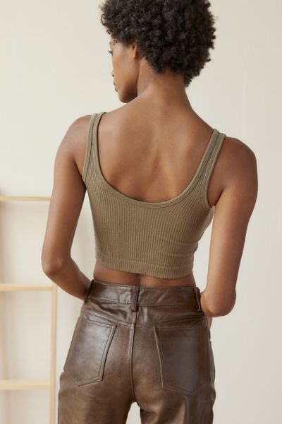 Out From Under Drew Seamless Ribbed Cropped Tank Top