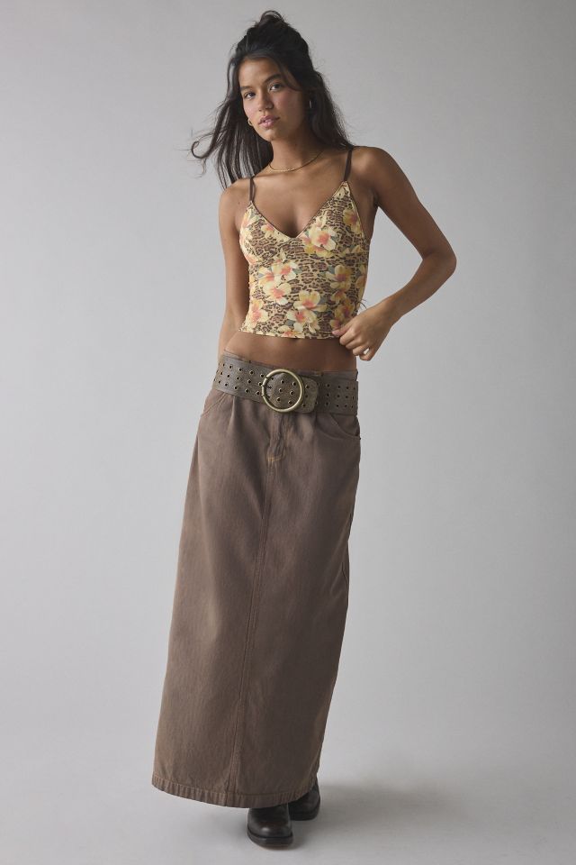 Out From Under Je T'aime Mesh Cropped V-Neck Cami #2