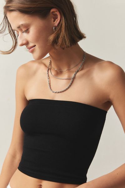 Out From Under Seamless Longline Tube Top In Black, Women's At Urban Outfitters