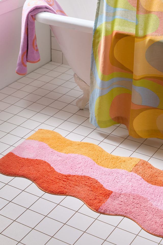 Everette Swirl Bath Mat
