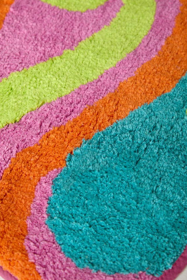 Trippy Mushroom Bath Mat Urban Outfitters