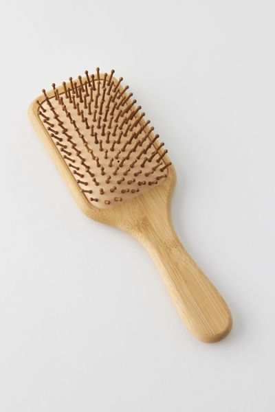 Emi Jay Bamboo Paddle Brush In Pink At Urban Outfitters In Brown