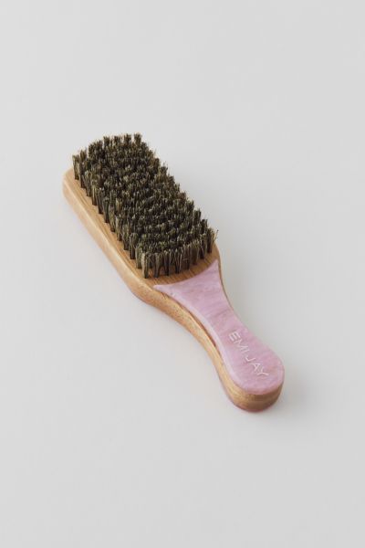 Emi Jay Mini Boar Bristle Brush In Pink At Urban Outfitters