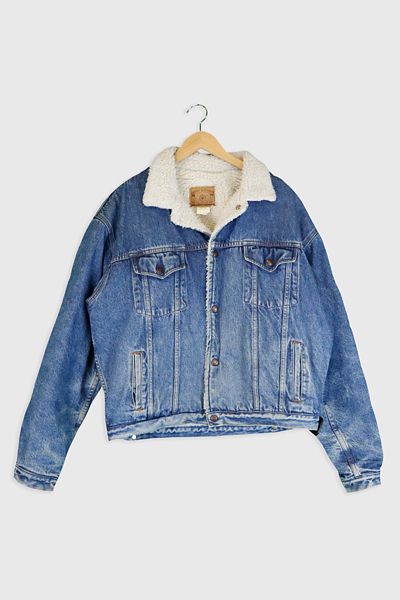 Gap fleece lined denim jacket shop