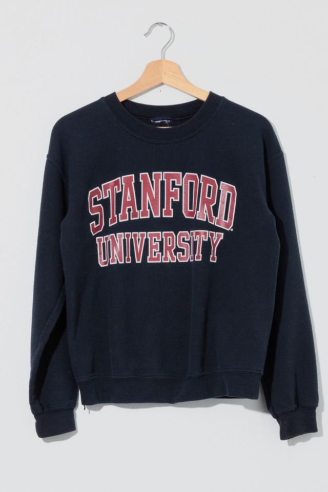 Vintage 1990s Distressed Stanford Black Spell Out Crewneck Sweatshirt ...