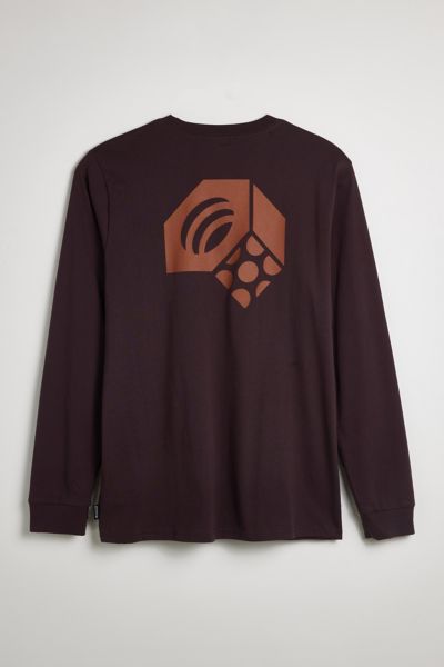 MOUNTAIN HARDWEAR LOGO GRAPHIC LONG SLEEVE TEE IN PURPLE, MEN'S AT URBAN OUTFITTERS 