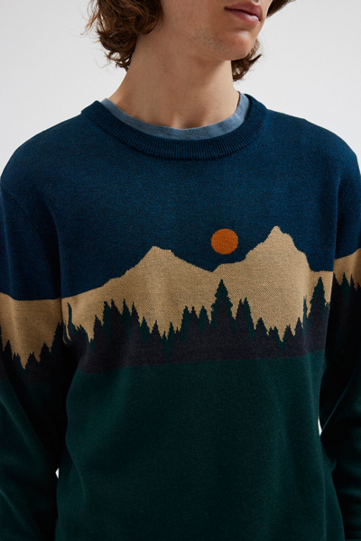 A Good Brand KAVU Hillrose Longsleeve Crew Neck Unicorn Mountain