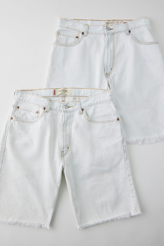 Urban Renewal Remade Levi s Bleached Denim Short Urban Outfitters Canada