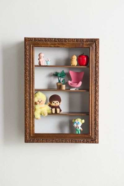 Florence Figurine Wall Shelf - Gold, Large