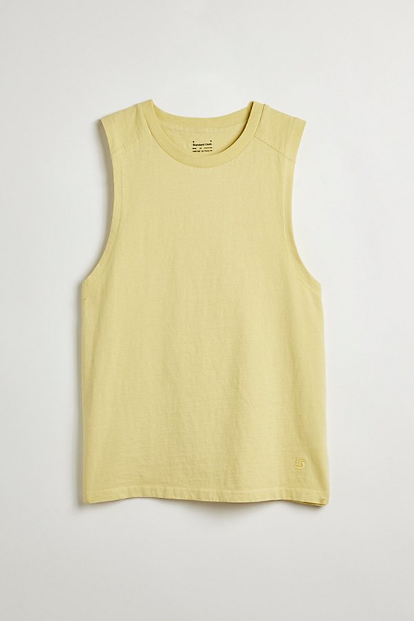 Standard Cloth Jock Tank Top In Yellow Iris, Men's At Urban Outfitters
