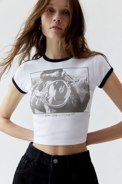 Cowboy Photoreal Ringer Baby Tee | Urban Outfitters