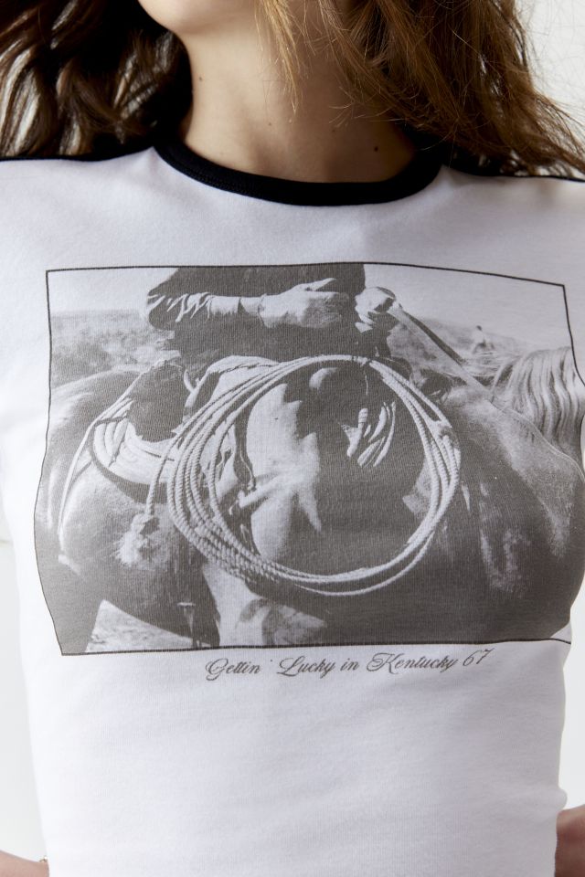 Cowboy Photoreal Ringer Baby Tee #2