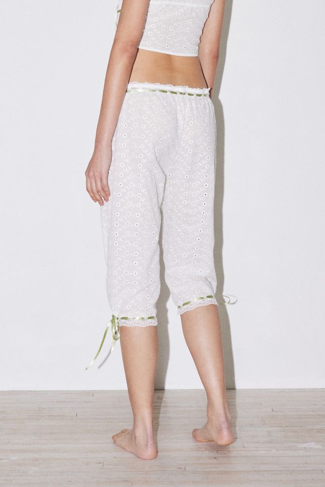 Out From Under Broderie Bow Bloomer Capri Pant #4
