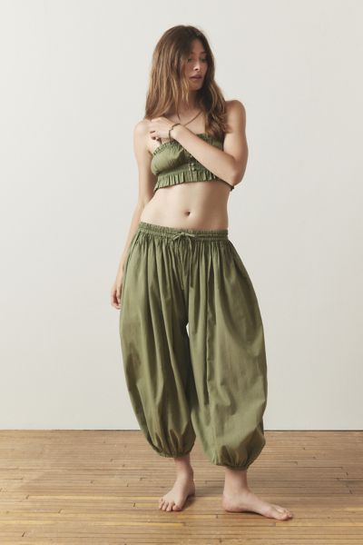 Out From Under Jasmine Balloon Pant In Olive, Women's At Urban Outfitters In Green