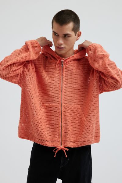 トップス archive short mesh foodie zip-up Parker Logo Jacquard Charm Jacquard Cropped Zip-Up Hoodie | Michael