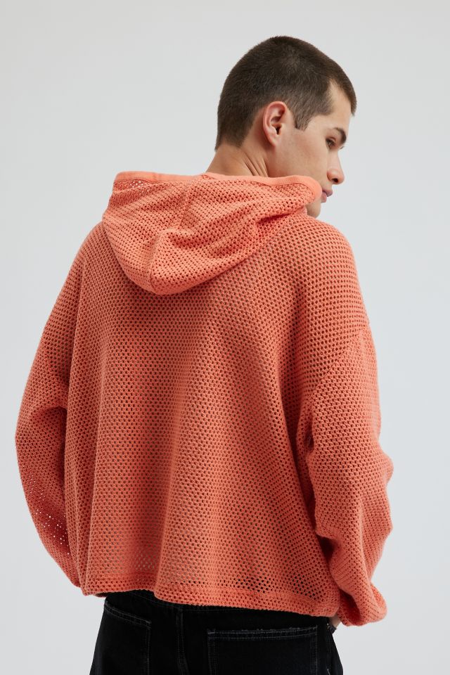 UO Boardwalk Mesh Full Zip Hoodie Sweatshirt #1