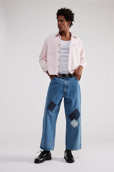 Urban Renewal Remade Overdyed Cropped Chambray Button-Down Shirt