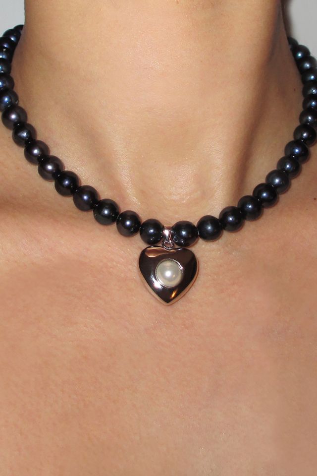 RIMOR The Black Pearl Venus Choker Silver #1