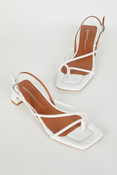 Shop Intentionally Blank Fifi Heeled Sandal In Ice, Women's At Urban Outfitters