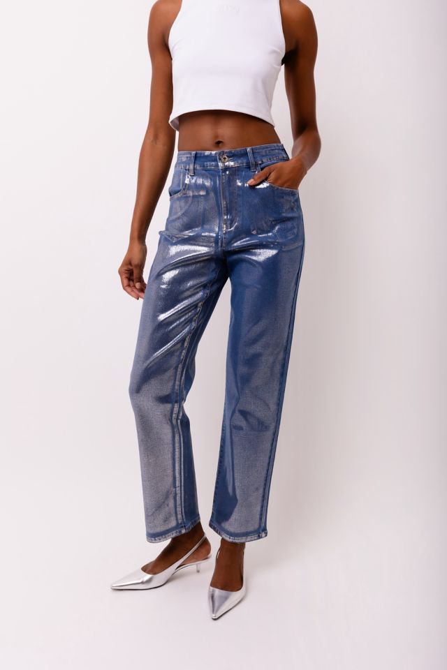 Amy Lynn Metallic Denim Pant