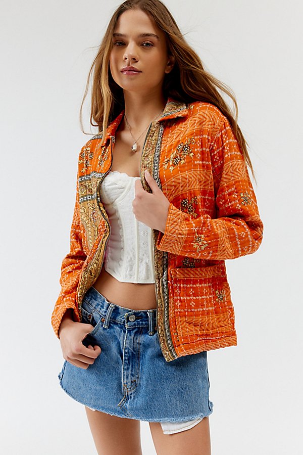 Urban Renewal Remade Kantha Jacket In Assorted, Women's At Urban Outfitters