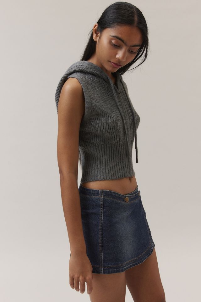 BDG Harlow Denim Micro Mini Wrap Skirt #3