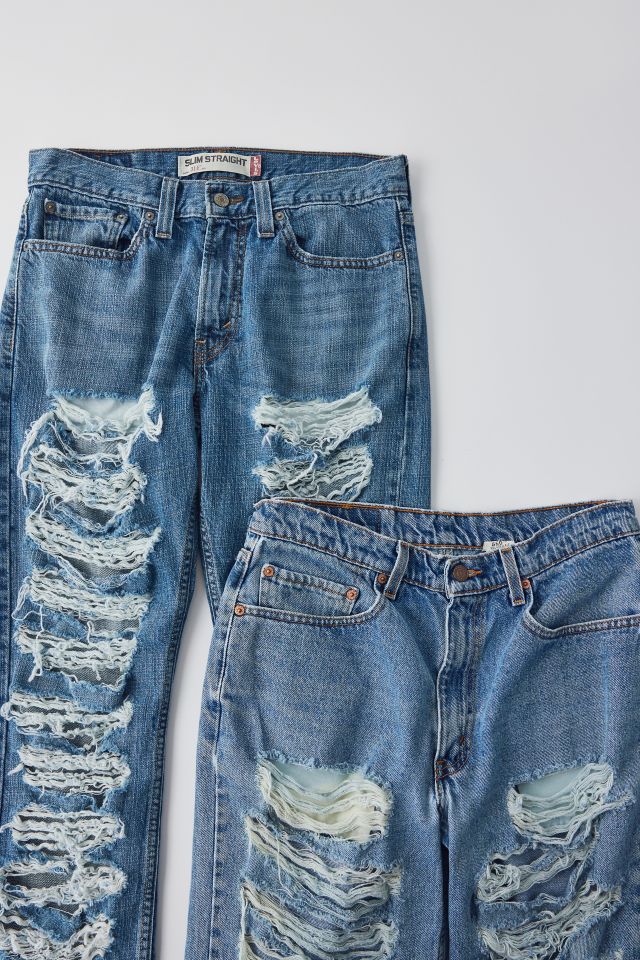 Jean en Denim Détruit Refait Urban Renewal #1