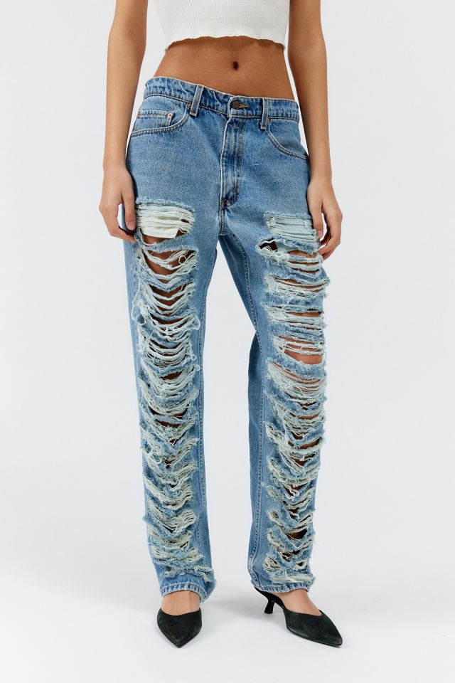 Jean en Denim Détruit Refait Urban Renewal #2