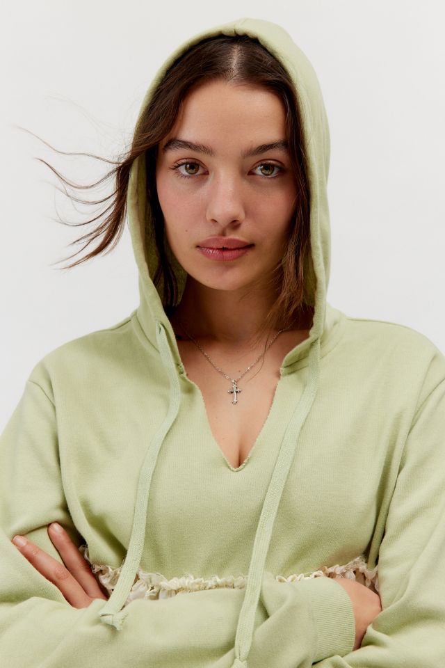 BDG Shai Eyelet Pullover Hoodie Sweatshirt #2