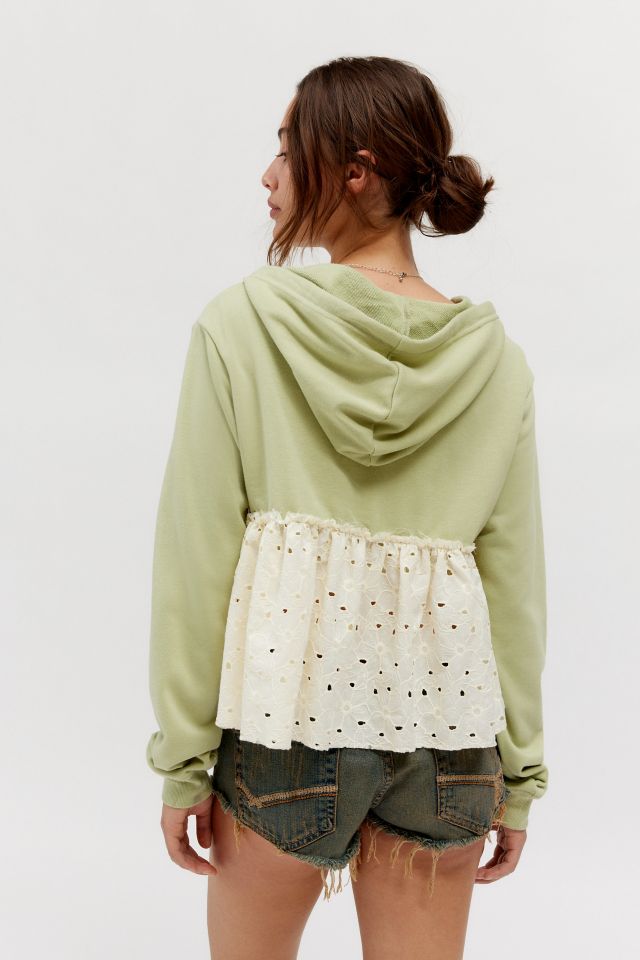 BDG Shai Eyelet Pullover Hoodie Sweatshirt #4