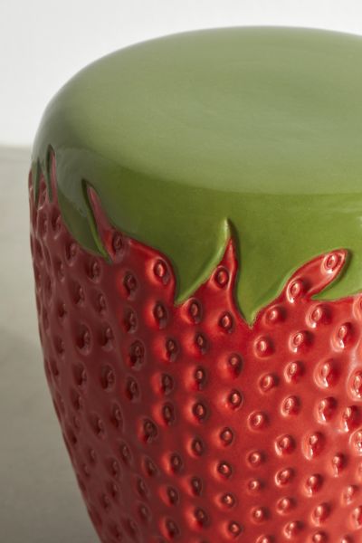 Strawberry Ceramic Side Table