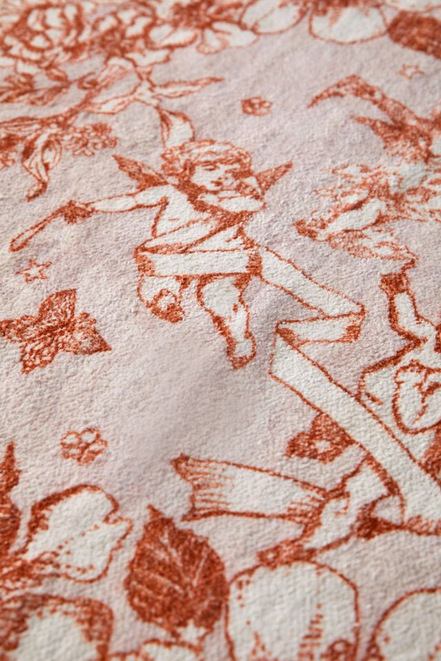 Cherub Toile Printed Rug #2