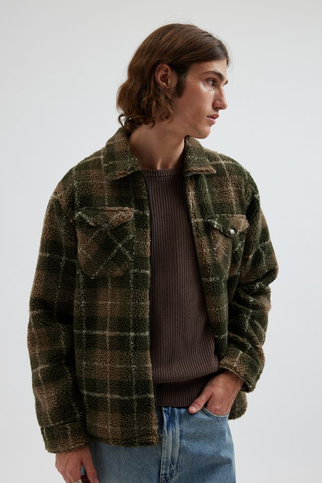 Katin Anderson Plaid Fleece Shirt Jacket | Urban Outfitters