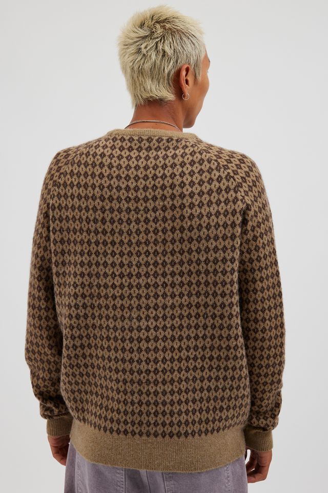 Katin Check Pattern Raglan Sleeve Crew Neck Sweater | Urban Outfitters