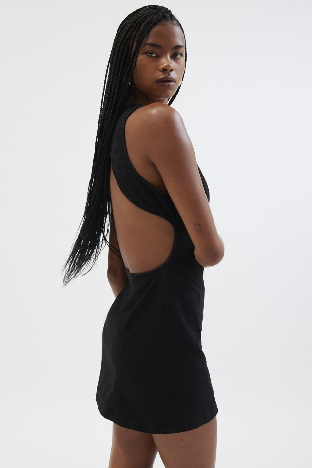 Silence + Noise Lilith Denim Cutout Mini Shift Dress #3