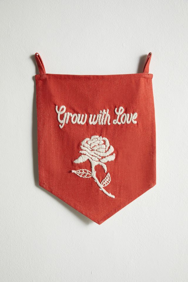 Grow With Love Flag Tapestry #1