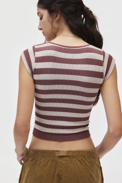 Out From Under Seamless Striped Tee