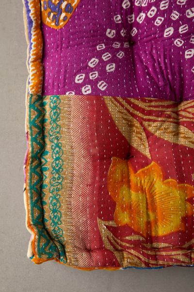 ReMADE By UO Remnants Kantha Floor Pillow