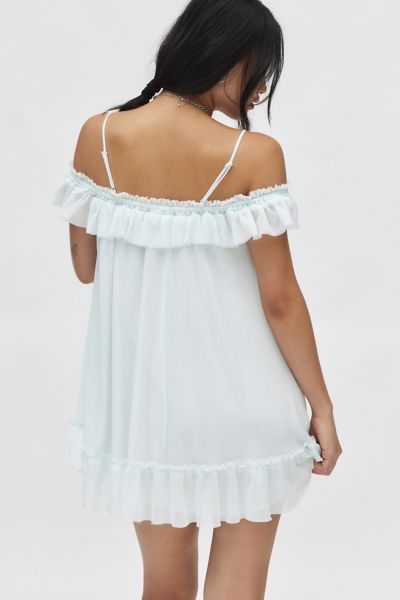 Kimchi Blue Stella Off-The-Shoulder Babydoll Mini Dress