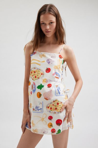 Lisa Says Gah Tata Buon Appetito Tie Mini Dress