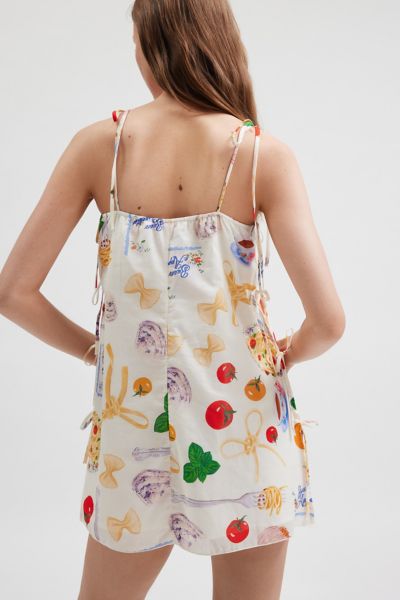 Lisa Says Gah Tata Buon Appetito Tie Mini Dress